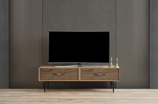 Meuble TV 138cm CLARA bois