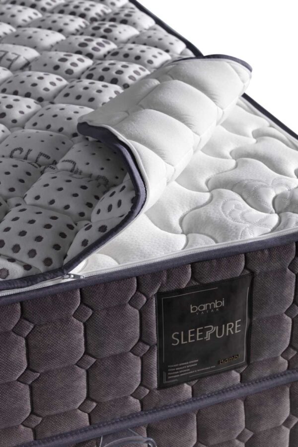 sleepure naturel lit coffre tête de lit matelas